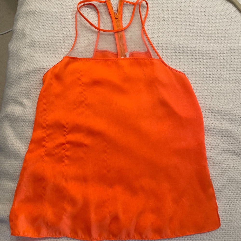 Helmut Lang for Intermix Orange Halter Top